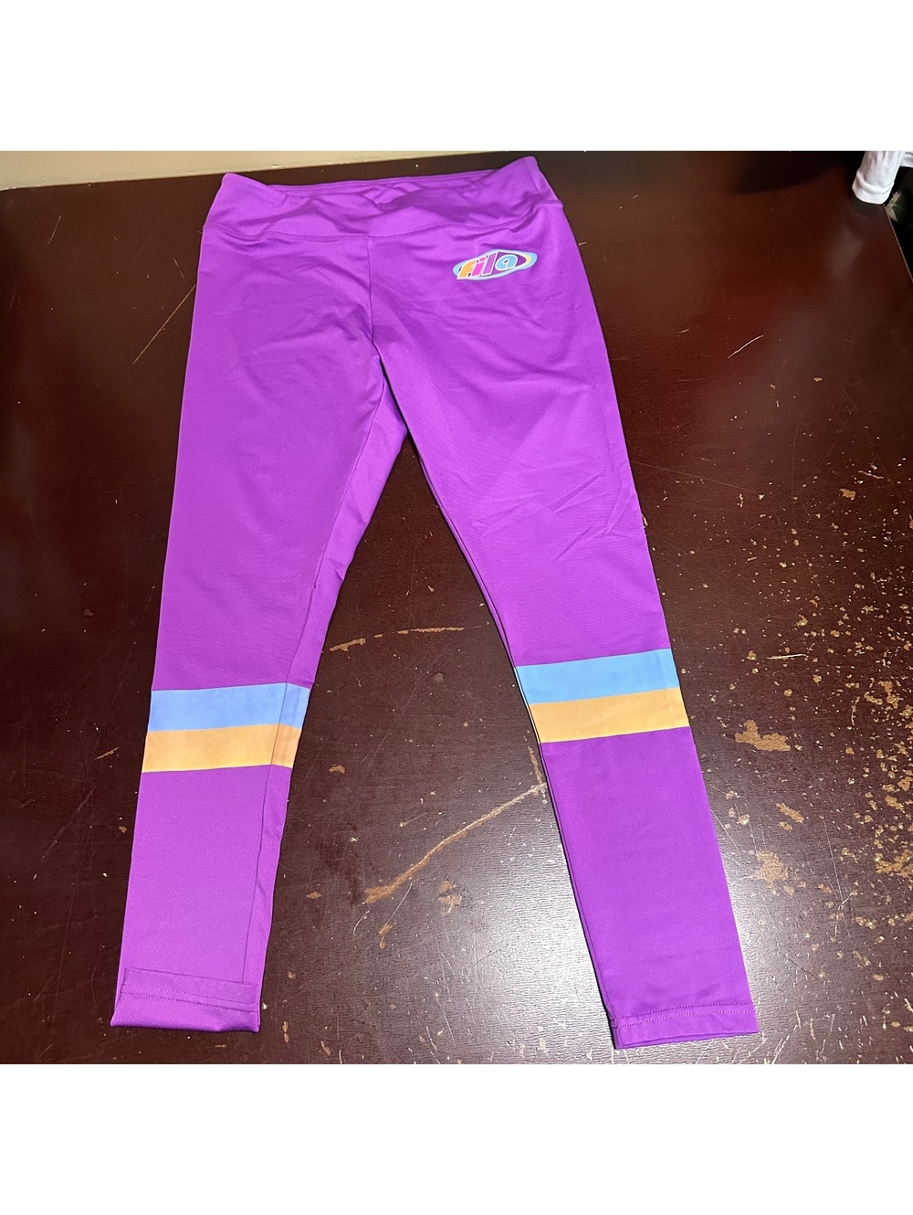 FILA women’s plum purple Dtlr, collaboration leggings, XL